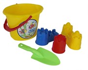 Игрушки для песочницы Набор №429 ведро с носиком совок формочки