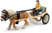 Пони с коляской и седоком Игровой набор Schleich 42040