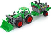 Фермер-техник Трактор-погрузчик с полуприцепом
