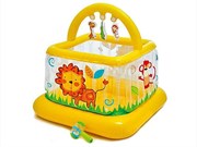 Надувной игровой центр Манеж с погремушкой для малышей INTEX 48473