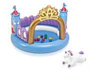 Надувной игровой центр Замок принцессы с единорогом INTEX 48669