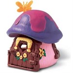 Домик гномика Смурфика розовый