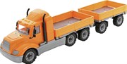 Игрушечная машинка Автомобиль бортовой с прицепом Майк PowerTrucks