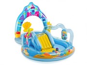 Надувной игровой центр Бассейн Королевство русалочки с горкой надувными игрушками фонтанчиком INTEX 57139