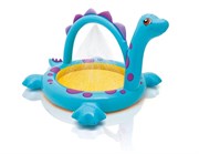 Надувной детский бассейн Динозавр с фонтанчиком INTEX 57437