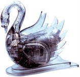 3D Crystal Puzzle головоломка Лебедь черный 90011