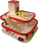 Деревянная трехуровневая парковка с вертолетной площадкой WOODY 90083