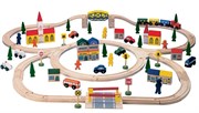 Деревянная железная дорога Большой город WOODY 90902