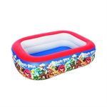 Надувной бассейн двууровневый Angry Birds 201х150 см