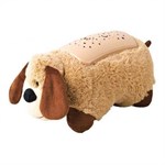 Музыкальный проектор ночник-подушка Собачка Звездное небо