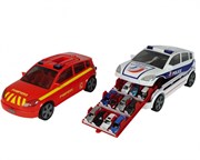 Автомобиль службы спасения - кейс на 24 машинки