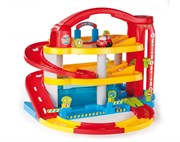 Smoby Большая функциональная трехуровневая парковка гараж с DVD диском Vroom Planet