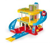 Smoby трехуровневая электронная парковка с открывающимся шлагбаумом Vroom Planet