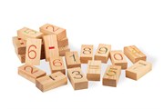 Набор деревянный блоков с цифрами АРИФМЕТИКА для детей Дворики