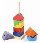 Деревянная развивающая игрушка Умная башня Дворики