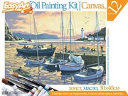 Набор для живописи масляными красками на холсте EasyArt Вечерняя гавань