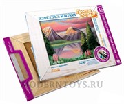 Набор для живописи масляными красками на холсте EasyArt Озеро в горах
