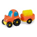 Smoby Трактор с прицепом Vroom Planet