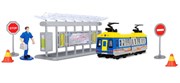 Игровой набор Трамвай и трамвайная остановка Tram Station Dickie