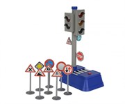 Функциональный светофор 24 см и знаки дорожного движения