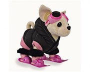 CHI CHI LOVE Плюшевая мягкая игрушка Собачка Чихуахуа в пуховике с лыжами