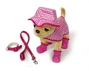 CHI CHI LOVE Плюшевая мягкая игрушка Собачка Чихуахуа с поводком