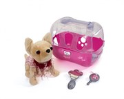 CHI CHI LOVE Плюшевая мягкая игрушка Собачка Чихуахуа в переноске