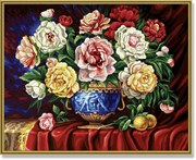 Картина раскраска по номерам Schipper  Пионы 9130362