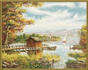 Картина раскраска по номерам Schipper На берегу озера 9130377