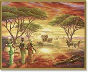 Картина раскраска по номерам Schipper Африка 9130426