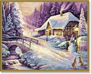 Картина раскраска по номерам Schipper Зима 9130504