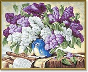 Картина раскраска по номерам Schipper Букет сирени 9130574