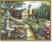 Картина раскраска по номерам Schipper Летний замок 9130578