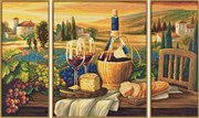 Картина раскраска по номерам Schipper Триптих Сладкая жизнь 9260537