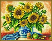 Картина раскраска по номерам Schipper Подсолнухи 9350549