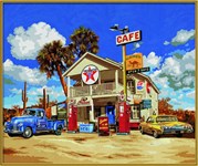 Картина раскраска по номерам Schipper Американская заправка 9360600