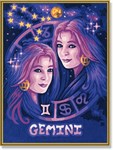 Картина раскраска по номерам Schipper Знаки Зодиака Близнецы 9390674