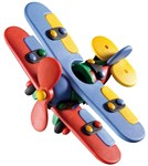 MIC-O-MIC Конструктор Самолёт биплан малый Мик-О-Мик 089.005