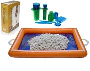 Комплект для игры с кинетическим песком - Надувная песочница набор формочек Castle Molds кинетический песок 5 кг.