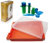 Комплект для игры с кинетическим песком - песочница набор формочек Castle Molds кинетический песок 5 кг.