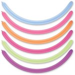 Воздушные шары для моделирования ШДМ Qualatex 260Q ассорти неон 100 шт.