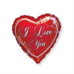 Воздушный шар 9" Красное сердце