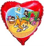 Воздушный шар 18" Веселые котята