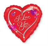 Воздушный шар 18" Сердце с сердечками