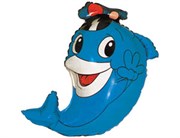 Воздушный шар 30" Дельфин капитан