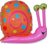 Воздушный шар 32" Улитка малиновая