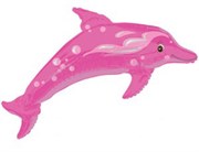 Воздушный шар 37" Дельфин розовый