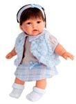Кукла Antonio Juan Munecas Анна в голубом жилете озвученная 27 см