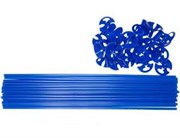 Палочка с розеткой для крепления надутого воздушного шарика 25 шт. синие