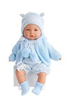 Кукла младенец Antonio Juan Munecas Бимбо в голубом плачущая 37 см